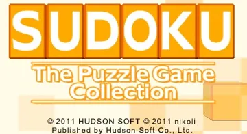 Sudoku - The Puzzle Game Collection (Europe )( En,Fr,Ge,It,Es) screen shot title